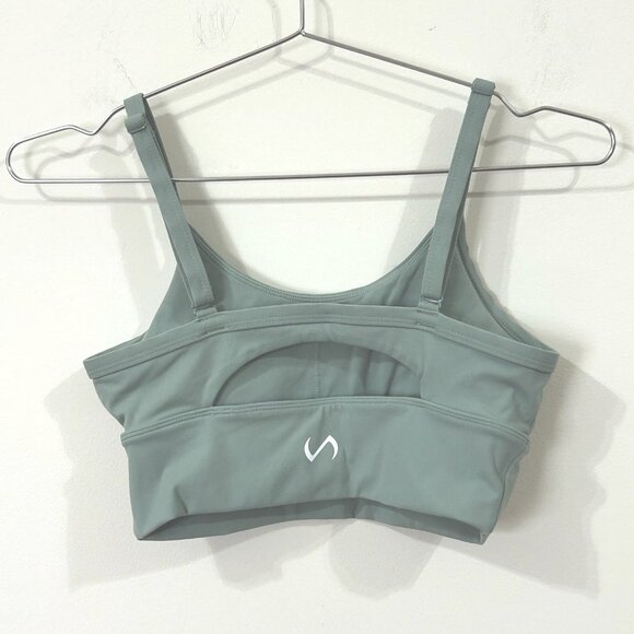 TLF Take Life Further Sports Bra Sage Green Small Pullover Adjustable Straps - Picture 2 of 8